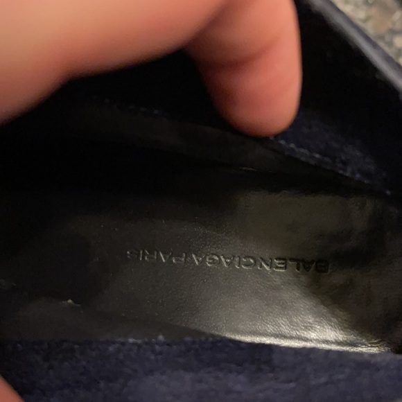 Balenciaga indigo suede bootie heel size 7 - Picture 9 of 9
